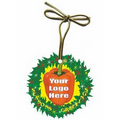 Orange Bell Pepper Gift Shop Wreath Ornament w/ Mirrored Back (12 Sq. In.)